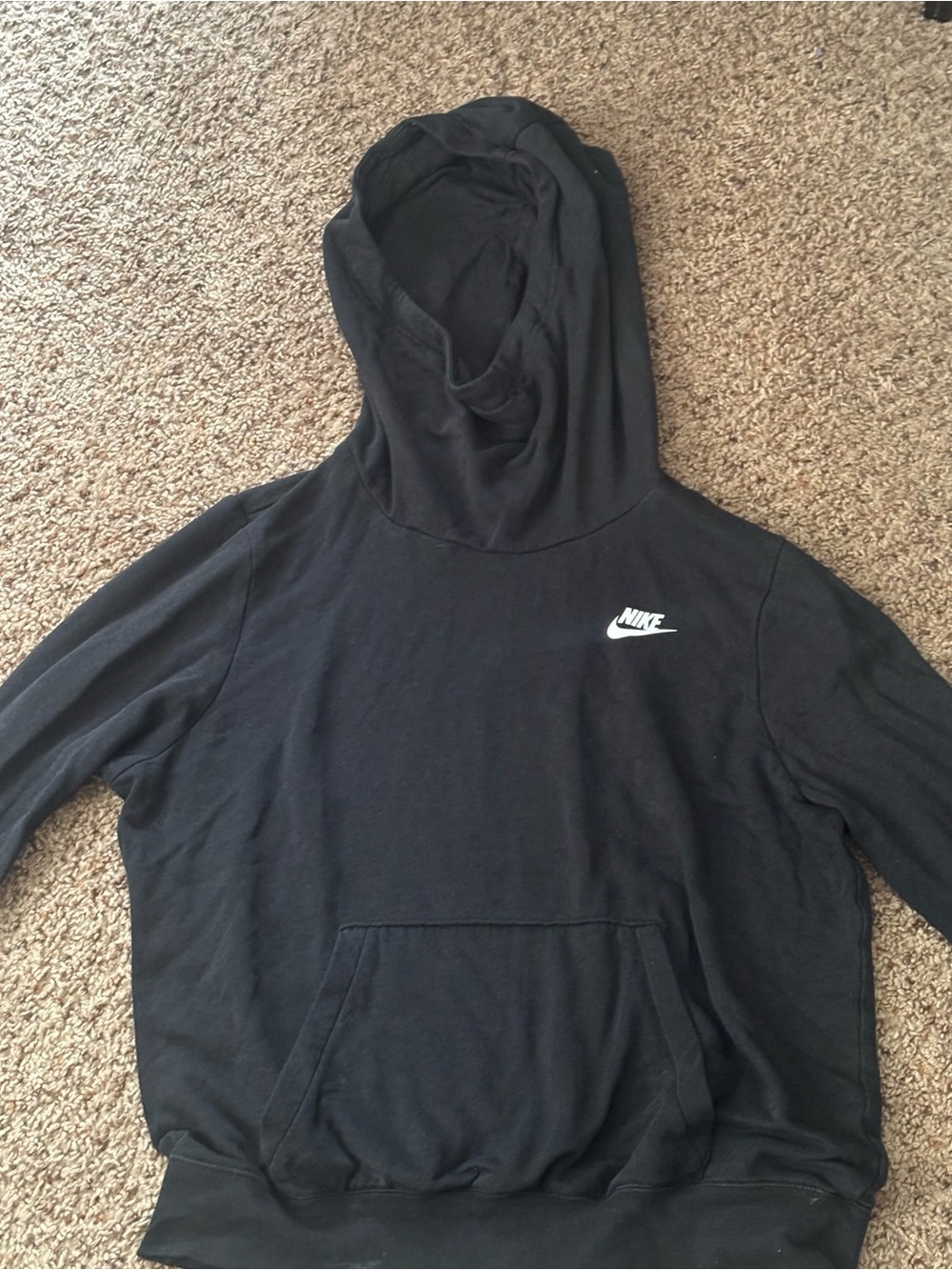 Black Nike Funnel Neck Hoodie